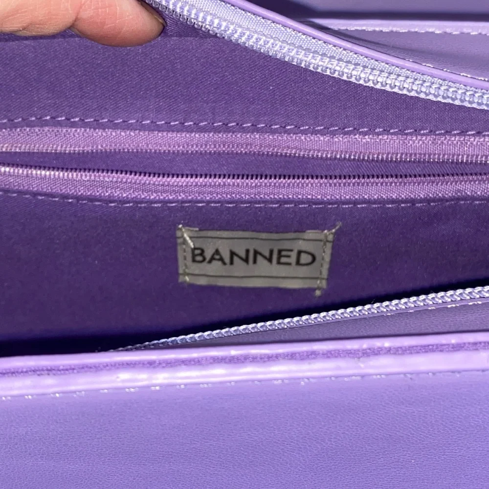 Purple Bat Design Women Bag Set - Picture 8 of 9